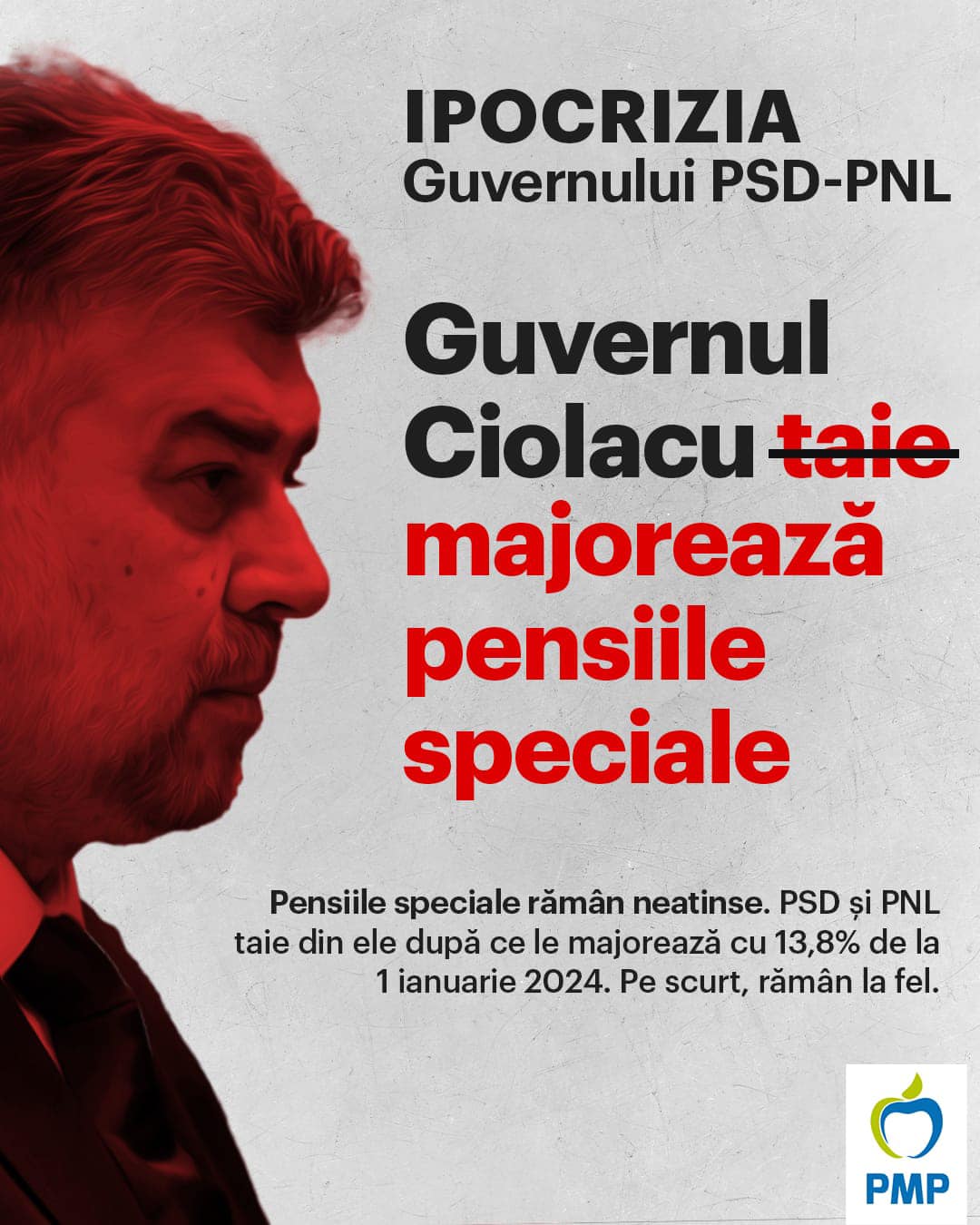 Guvernul Ciolacu majorează pensiile speciale